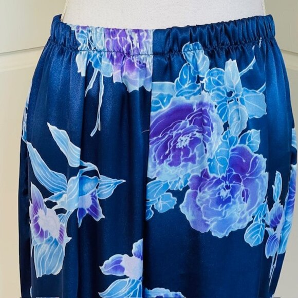 Vintage California Dynasty Satin Pajamas & Robe Floral Lingerie Set Medium - Picture 11 of 13